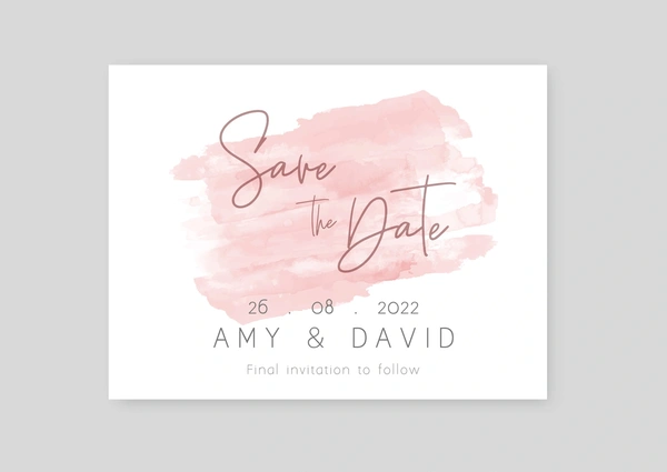  Save The Date Card